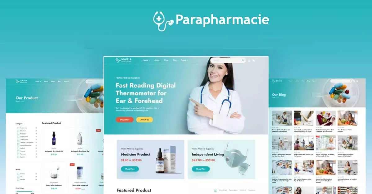 Création site web Parapharmacie au Maroc